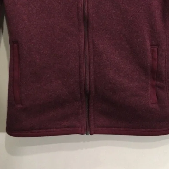 Patagonia Better Sweater Zip Up Size XS Maroon Burgundy Chicory Red - Picture 6 of 10